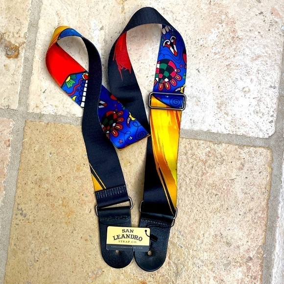 Guitar Strap San Leandro strap Co. Vintage inspired Fun Musical - Picture 1 of 7